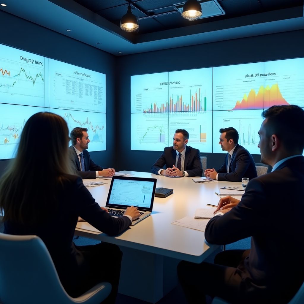 Equipo en reunión estratégica